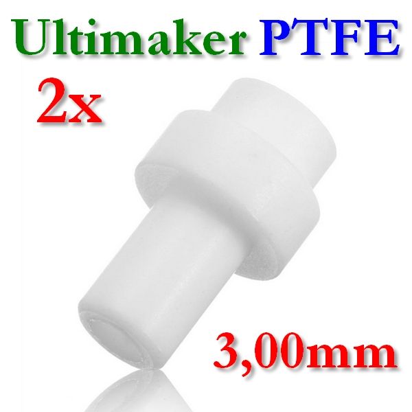2x PTFE Teflon Coupler 2.85mm 3mm filament for Ultimaker 2 & 2+