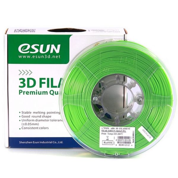 eSun ABS 3.00mm GREEN LIGHT 1kg 3D Printer Filament