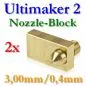 Preview: 2x-brass-nozzle-block-0.4mm-3.00mm-for-ultimaker-2-1052