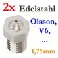 Preview: 2x-v6-jhead-edelstahl-duese-fuer-1,75mm-0,2-bis-0,8mm-3717
