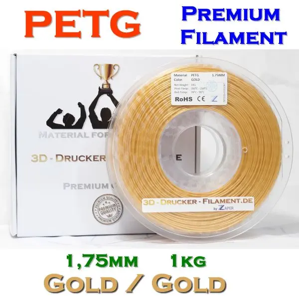 Z3D PETG 1,75mm GOLD-GELB 1kg 3D Drucker Filament