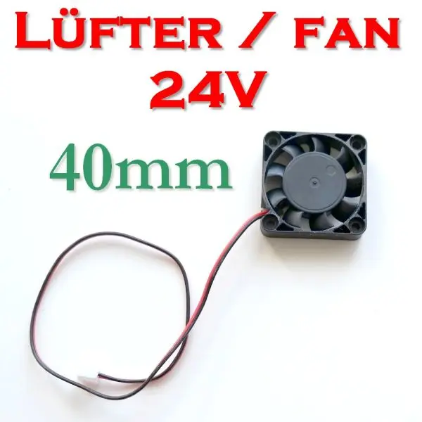 1x 24V Lüfter Kühler Fan 40mm x 40mm