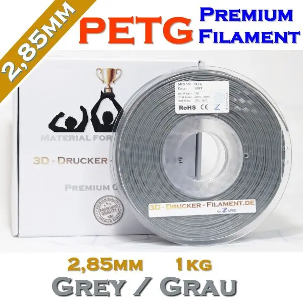 Z3D PETG 2.85mm GREY 1kg 3D Printer Filament