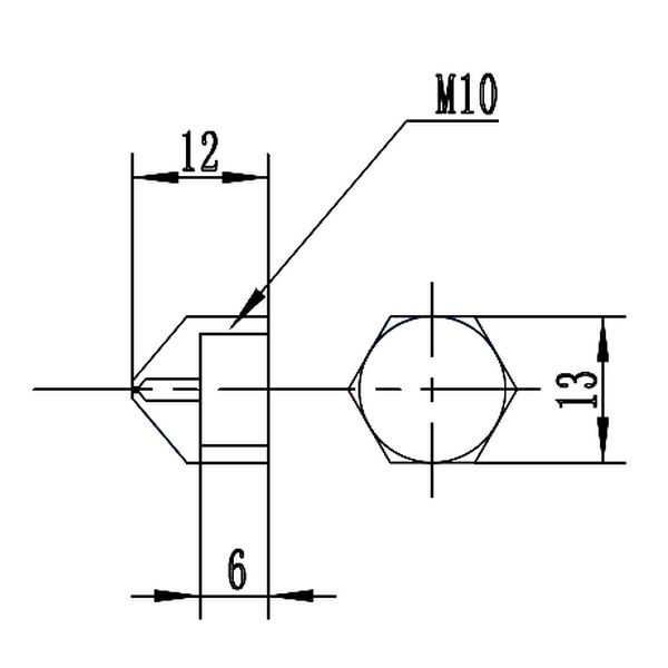 Preview: 2x-reprap-1.1-brass-nozzle-m10-female-inner-thread---0.4mm-2836