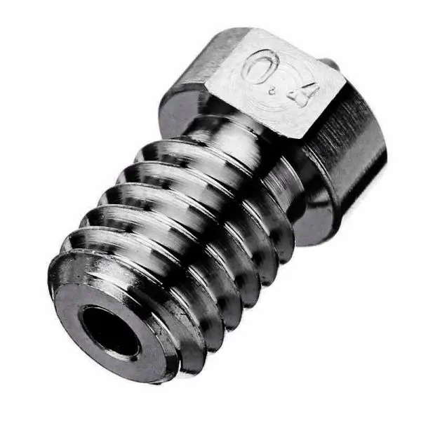 2x V6 jhead hardened steel nozzle 0.4mm for 1.75mm