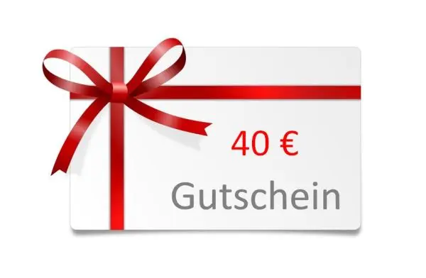 40 € gift voucher (code by e-mail)