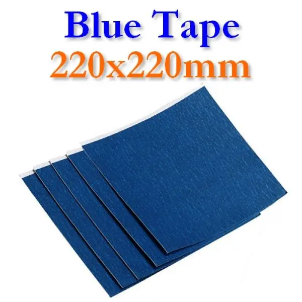 BlueTape printing bed adhesive sheet 220x220mm 2, 5 or 10 sheets