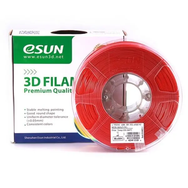 eSun PLA 3,00mm ROT 1kg 3D Drucker Filament